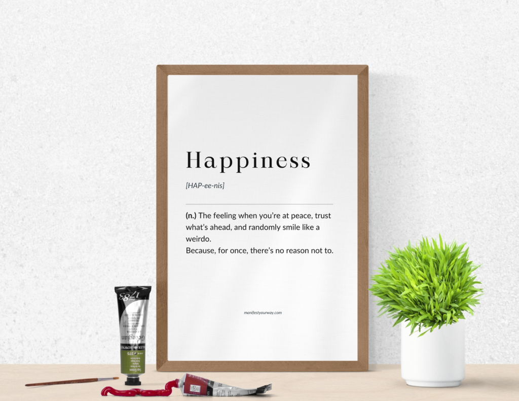 Happiness Wall Art – A Visual Vibe Check for Your Space