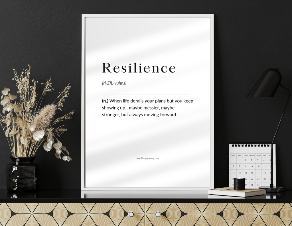 Resilience printable motivational wall art