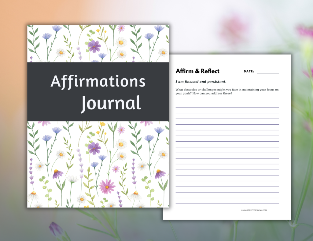 5-Week Daily Affirmation & Gratitude Journal Train Your Thoughts, Strengthen Your Focus This beautifully structured printable journal guides you through 5 intentional weeks of affirmations, gratitude, and personal reflection to help you think better and feel stronger.