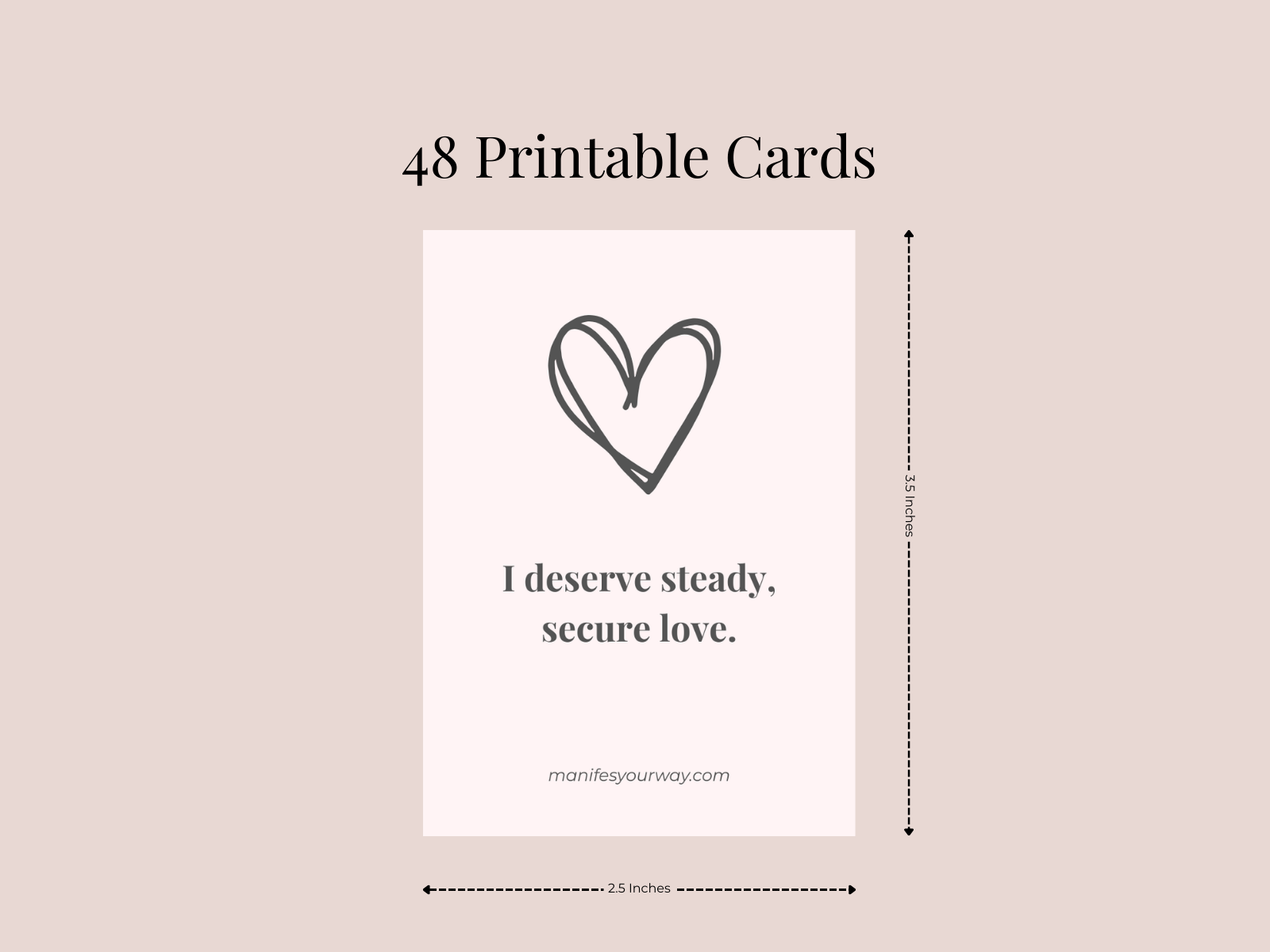 Printable Love & Relationship Affirmation Cards | Valentine Gift