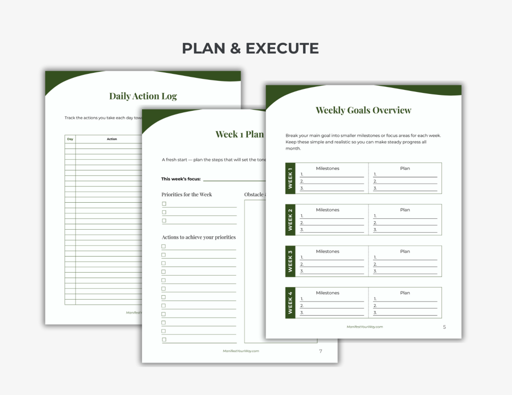 Stay on track with the August Goal Planner. This printable monthly planner helps you set one goal, break it into weekly steps, and track your progress with simple planning and reflection pages.