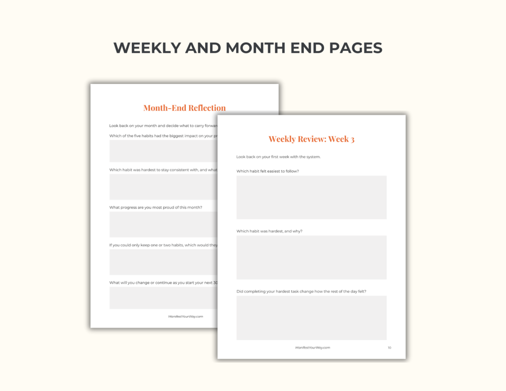 The Productivity System – Printable & Fillable Bundle