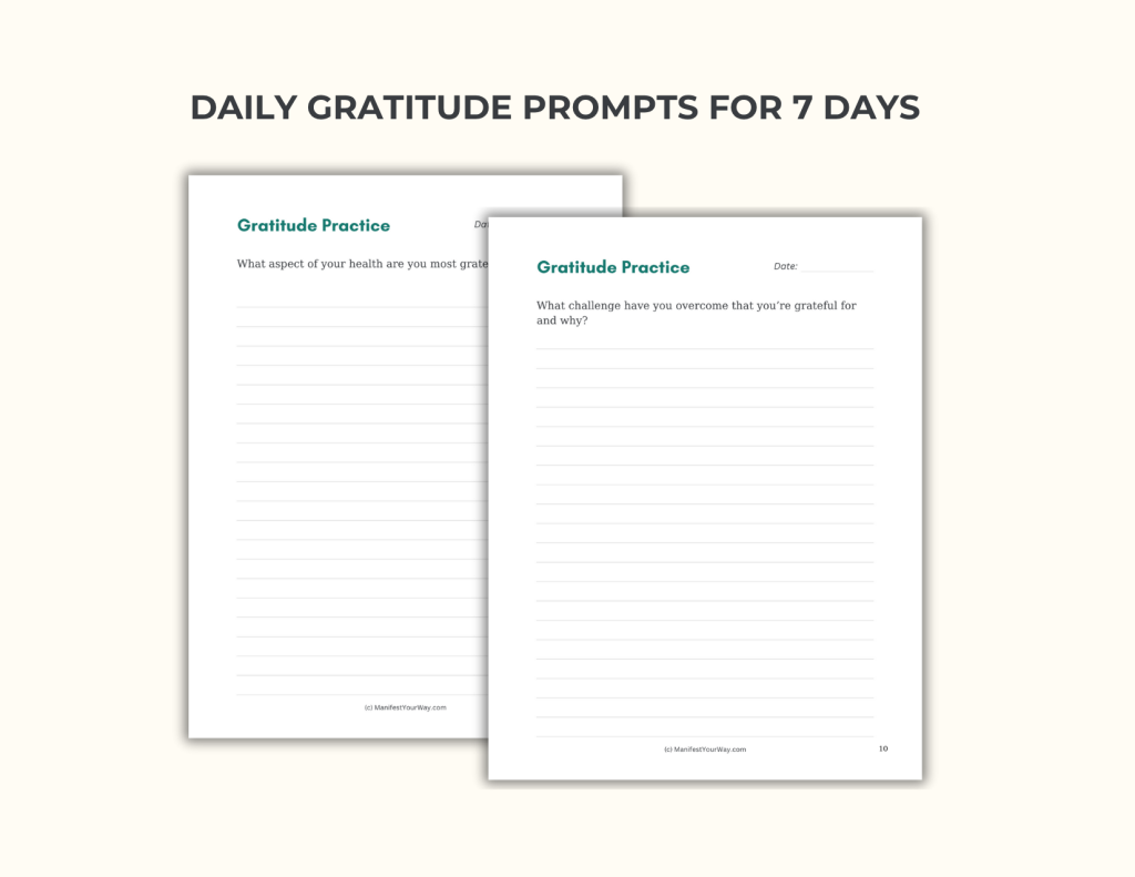 A simple printable gratitude journal to help you spend one week noticing what matters,