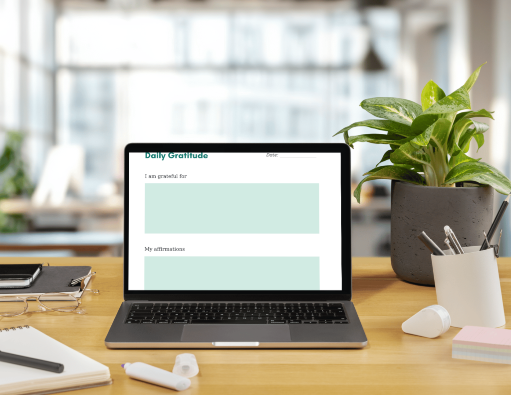 A simple printable gratitude journal to help you spend one week noticing what matters,