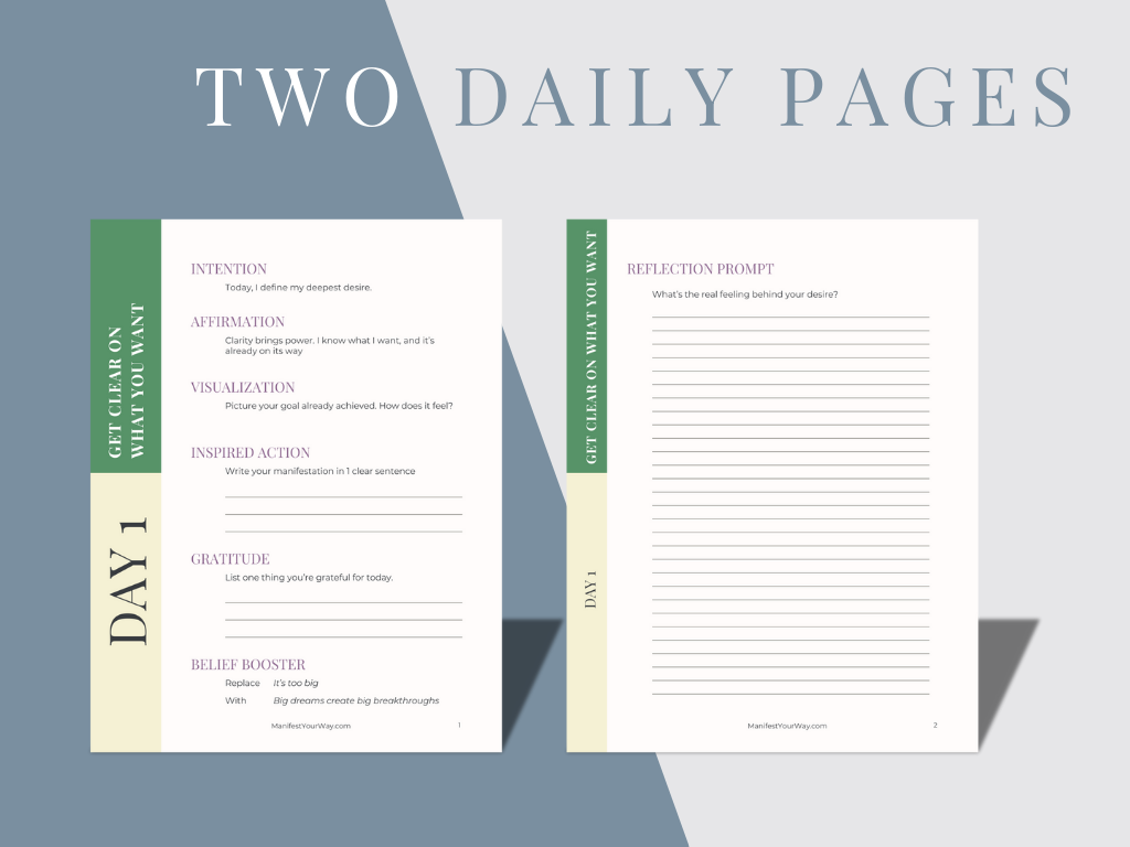 Free Manifestation Planner | Printable Manifestation & Productivity Tool
