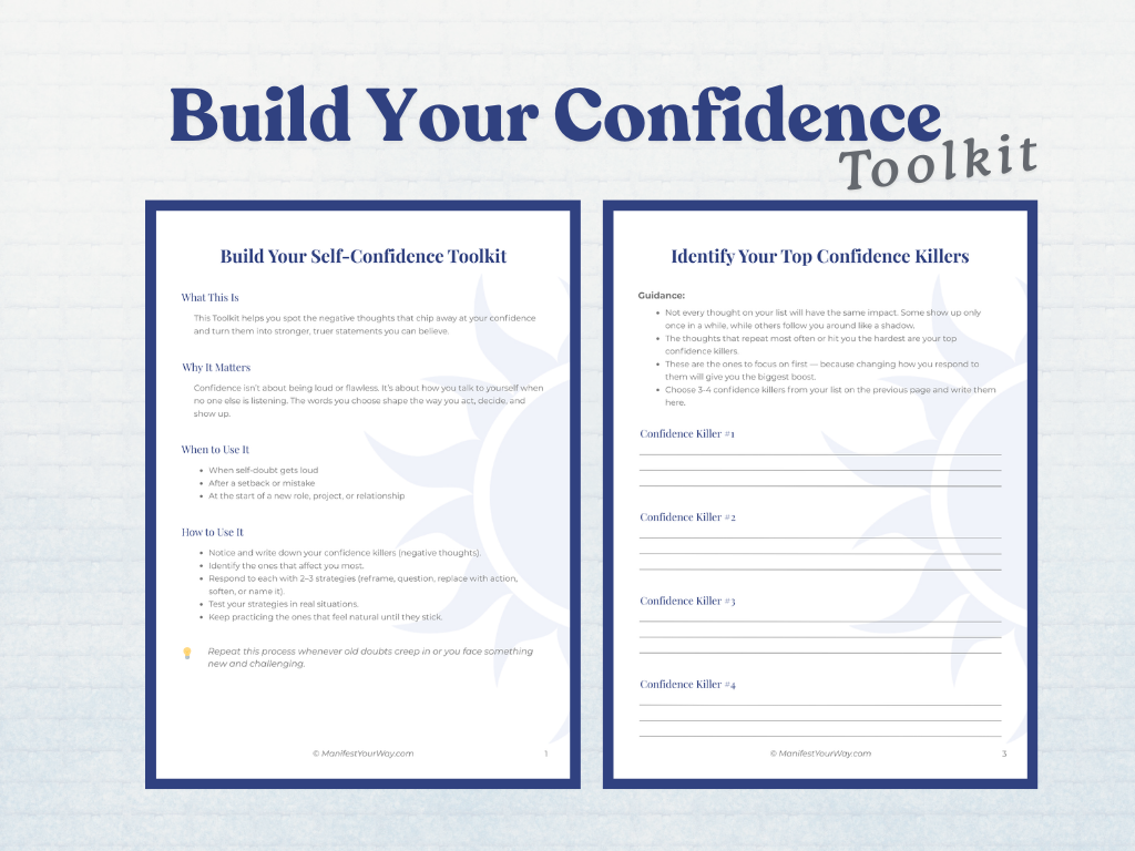 Build Your Confidence Toolkit – Printable Confidence Worksheets
