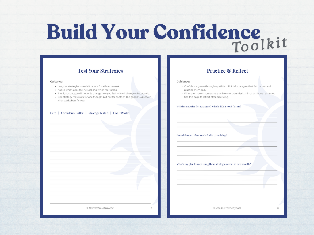 Build Your Confidence Toolkit – Printable Confidence Worksheets