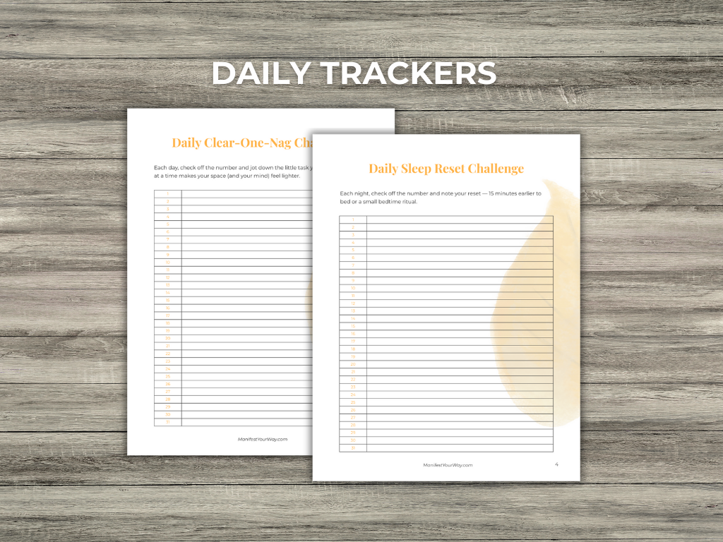 October Mind Body Challenge | Simplify & Shine Printable Tracker