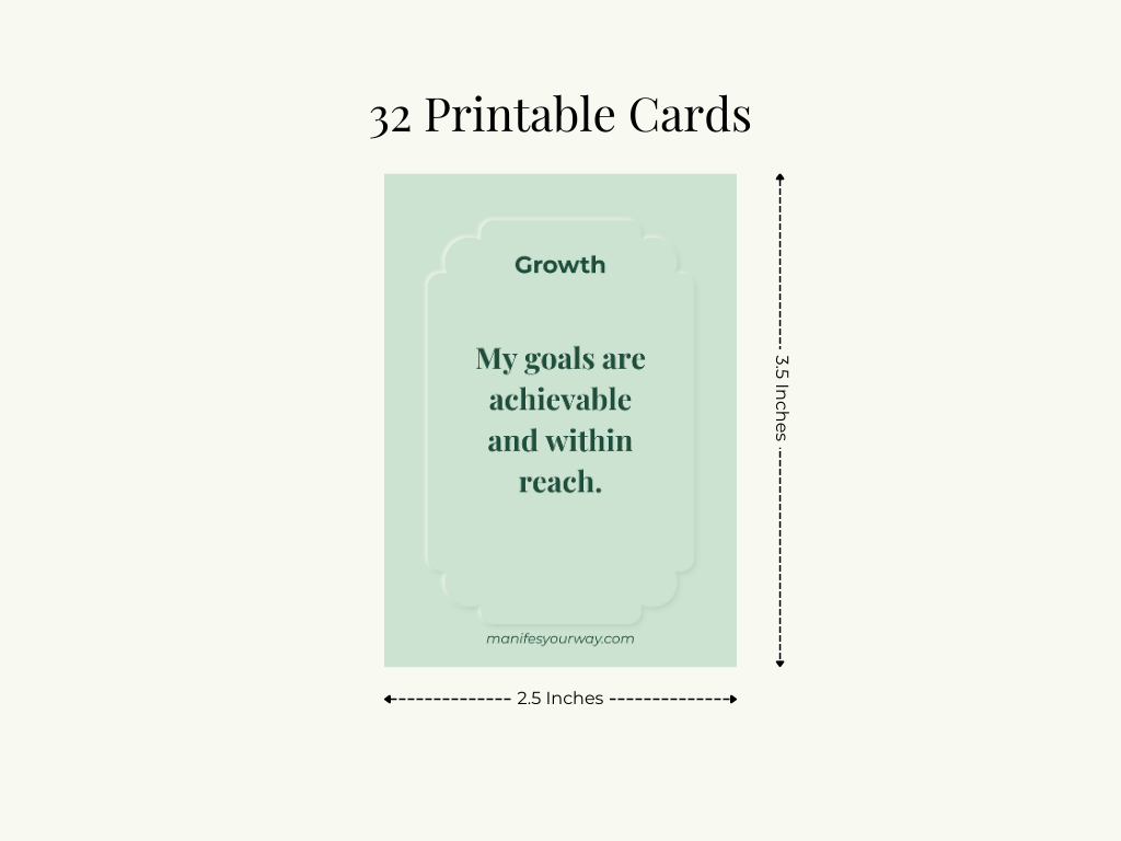 Free Printable Affirmation Cards The 32 Card Positivity Pack