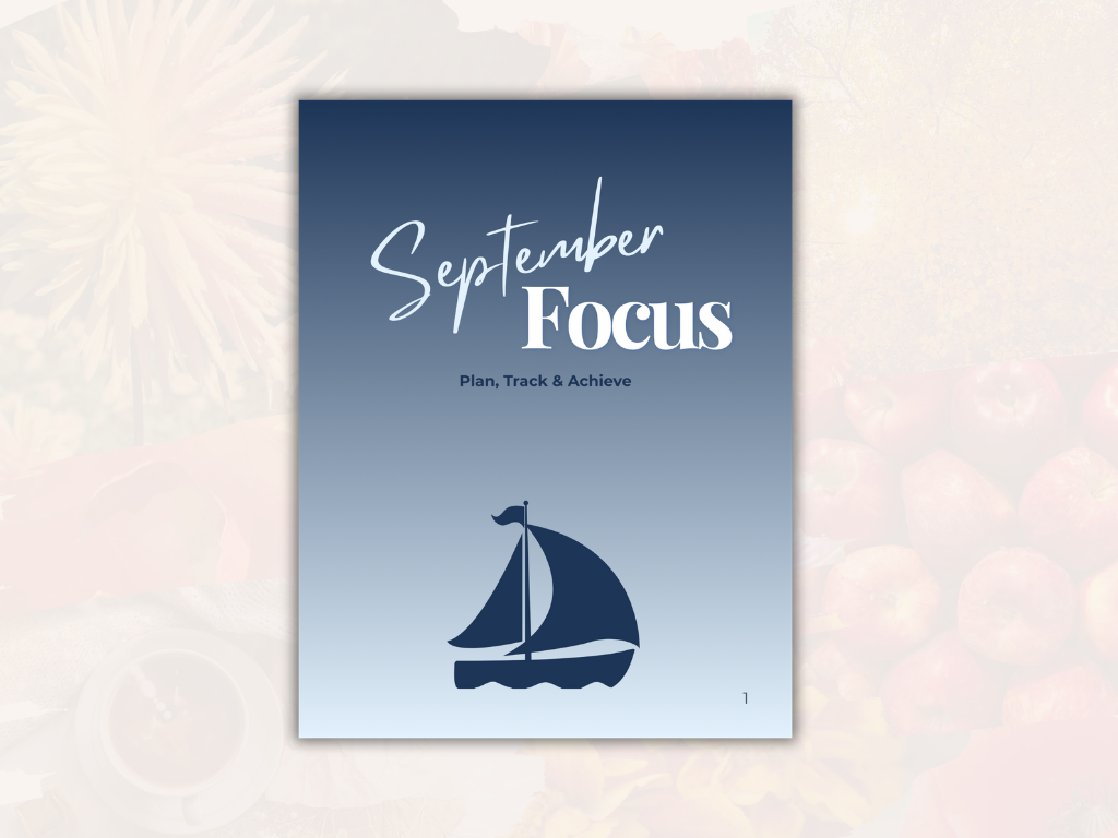 printable September goal planner