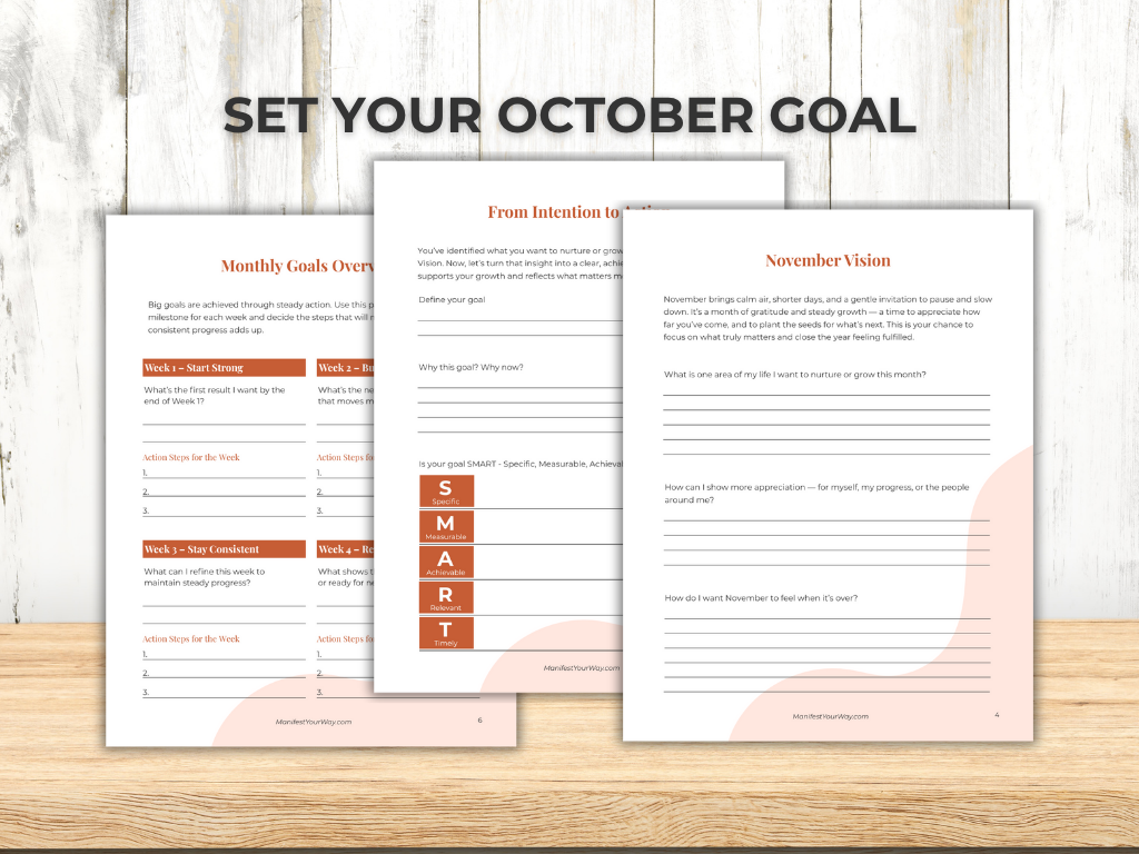 November 2025 Goals Planner – Printable Monthly Action Planner