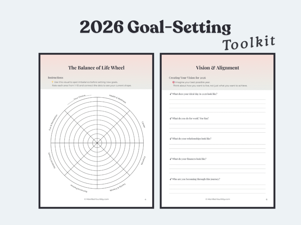 2026 goal setting toolkit printable PDF — how to set goals for 2026 step-by-step.