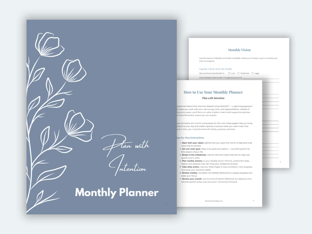 IBLM Monthly Planner – Turn Intention Into Real Progress Every Month - cover
