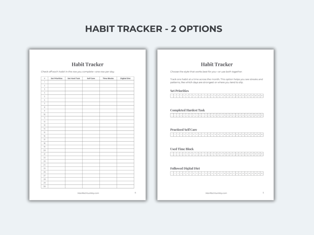 BUILD 5 PRODUCTIVITY HABITS A 30-Day Practice for Focus, Energy, and Consistency